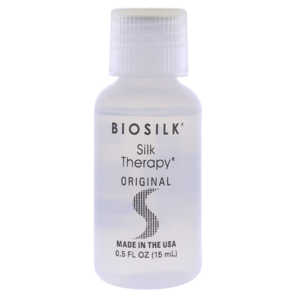 BioSilk Tratamiento de Seda Original, botella 14 ml: brillo suave y protección de la fibra capilar.