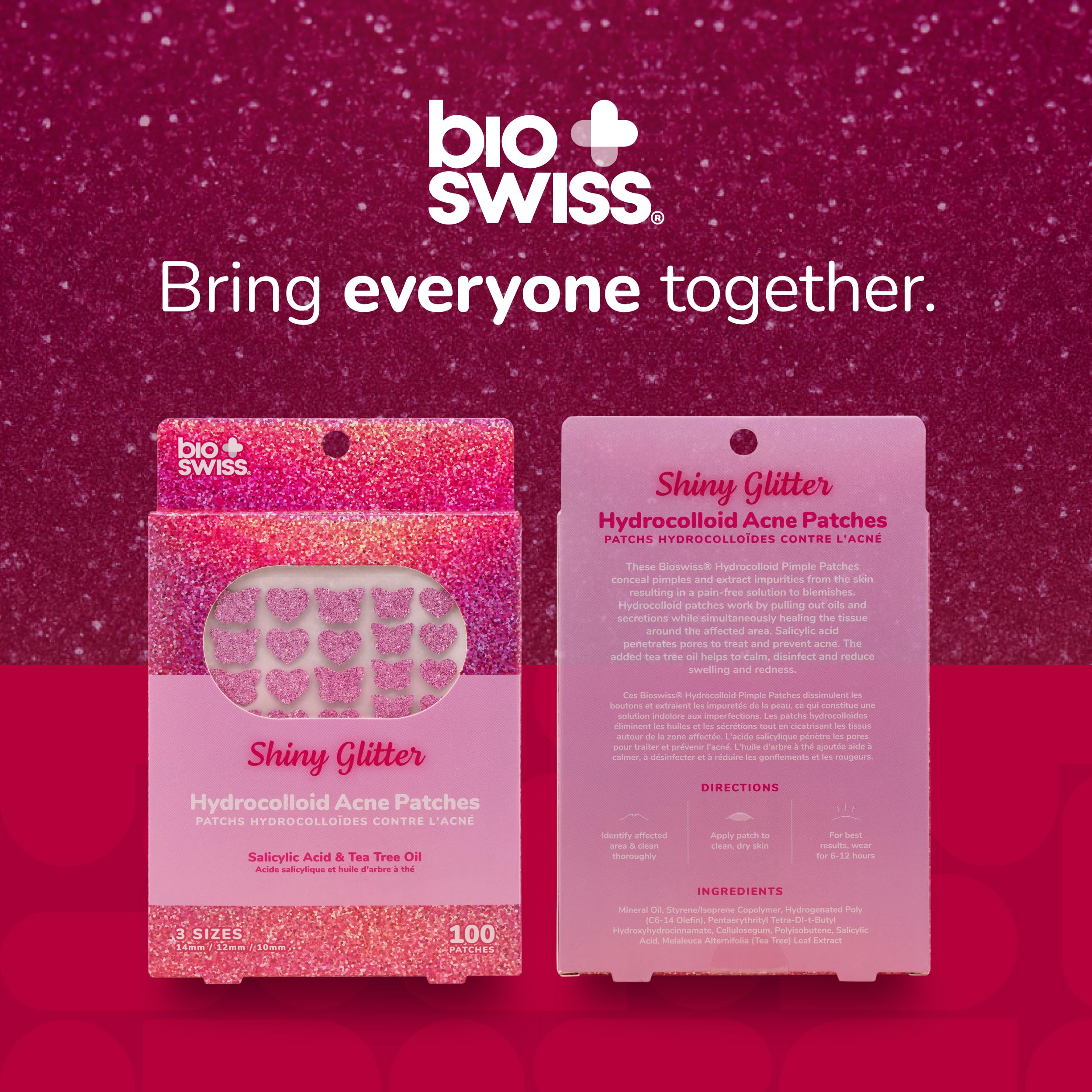 BioSwiss parches brillantes para acné, ideales para piel sensible y uso nocturno