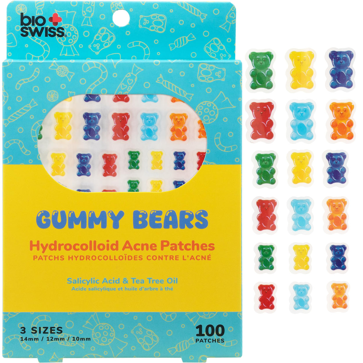bioswiss parches acne gummy bears: estilos divertidos para una piel clara
