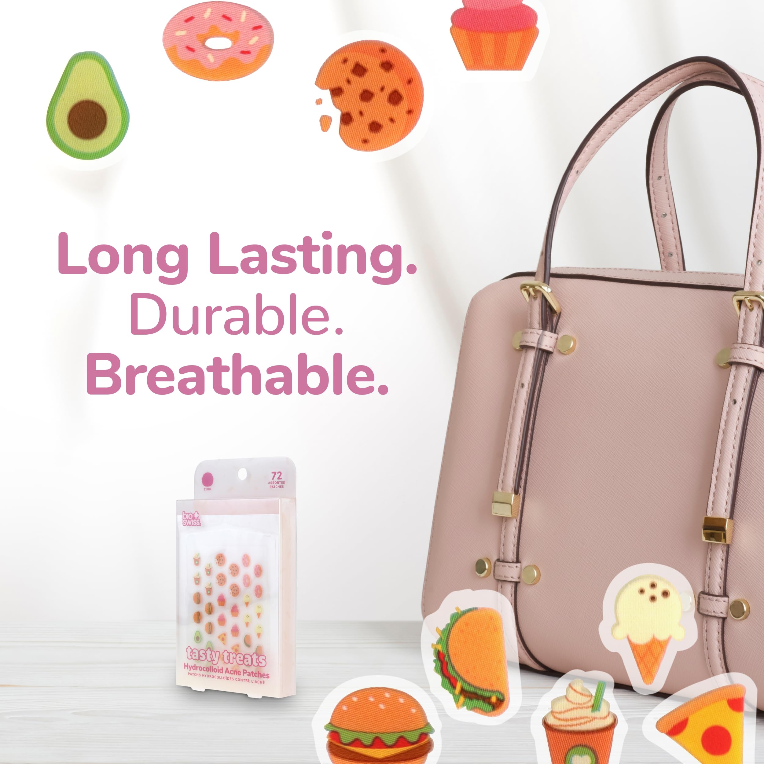 BioSwiss parches granos cupcake: ocultan imperfecciones con diseño juguetón