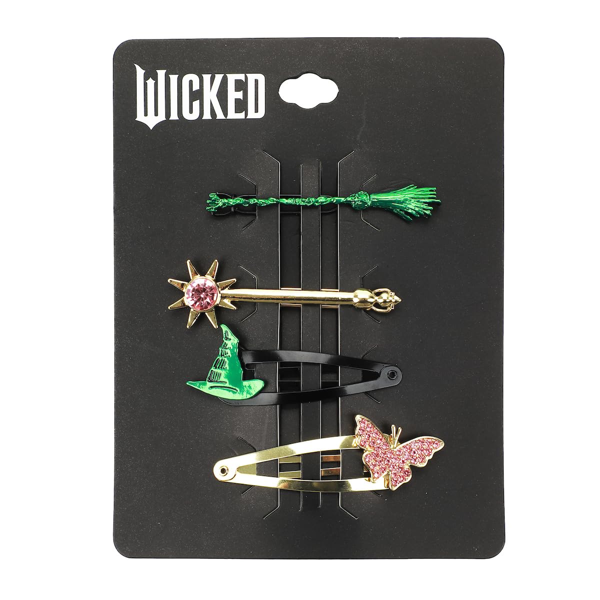 Bioworld Wicked conjunto de cuatro clips para mezclar estilos.