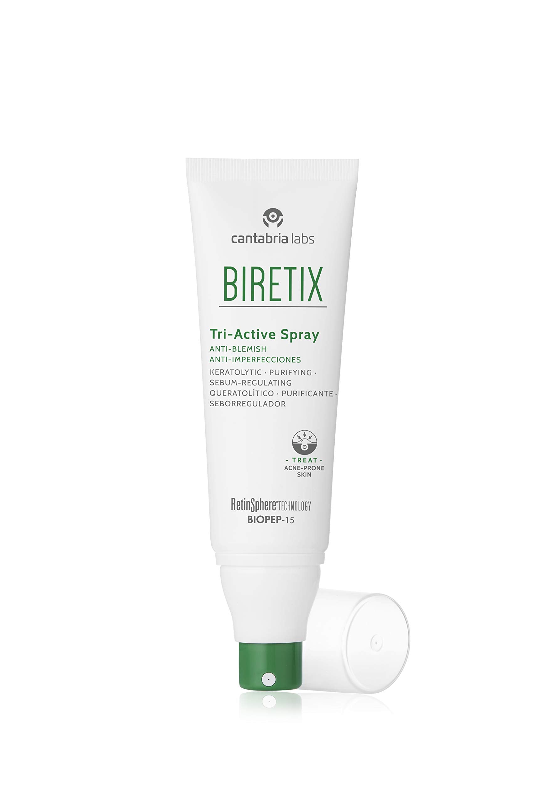 Biretix Tri-Active Spray : exfoliation douce 2-pourcent pour pores plus nets.