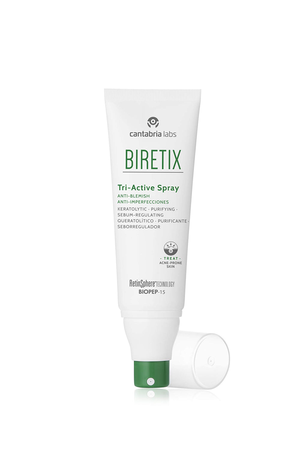 Biretix Tri-Active Spray : exfoliation douce 2-pourcent pour pores plus nets.