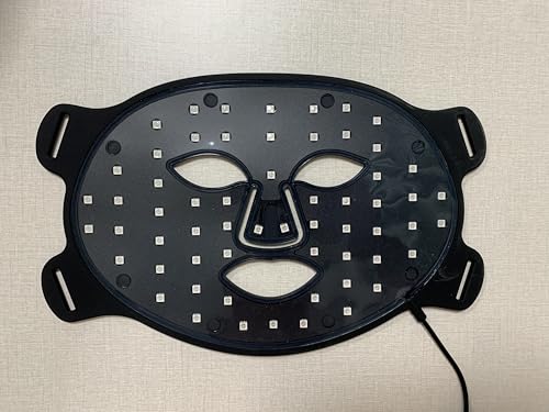 biuufish máscara LED con cable y controlador para sesiones cómodas.
