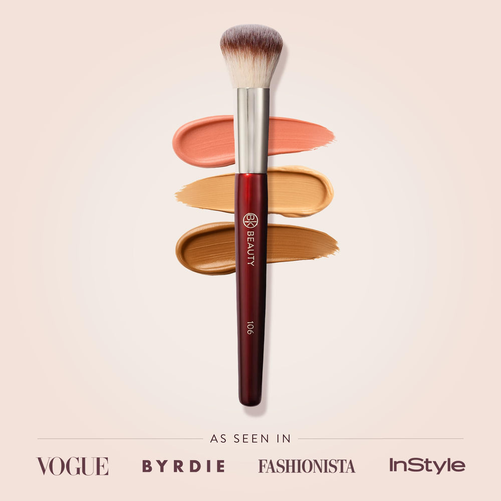 BK Beauty 106 utiliza fibras veganas, libres de crueldad para maquillaje ético.