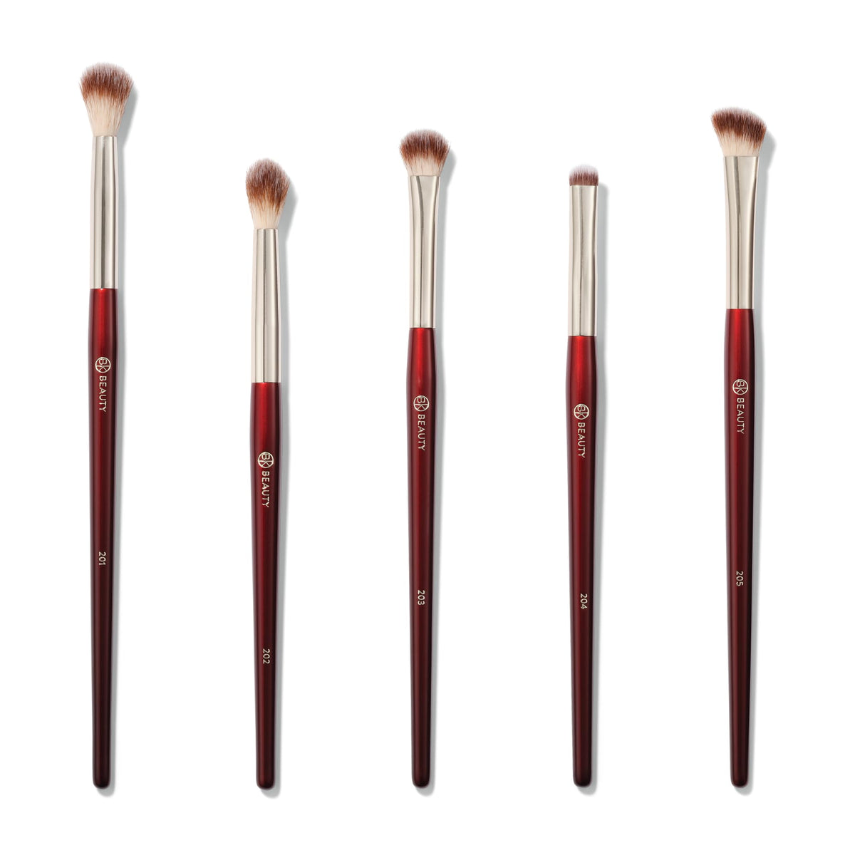 BK BEAUTY Essentials Brush Set 201, mezcla de pliegue para difuminado suave