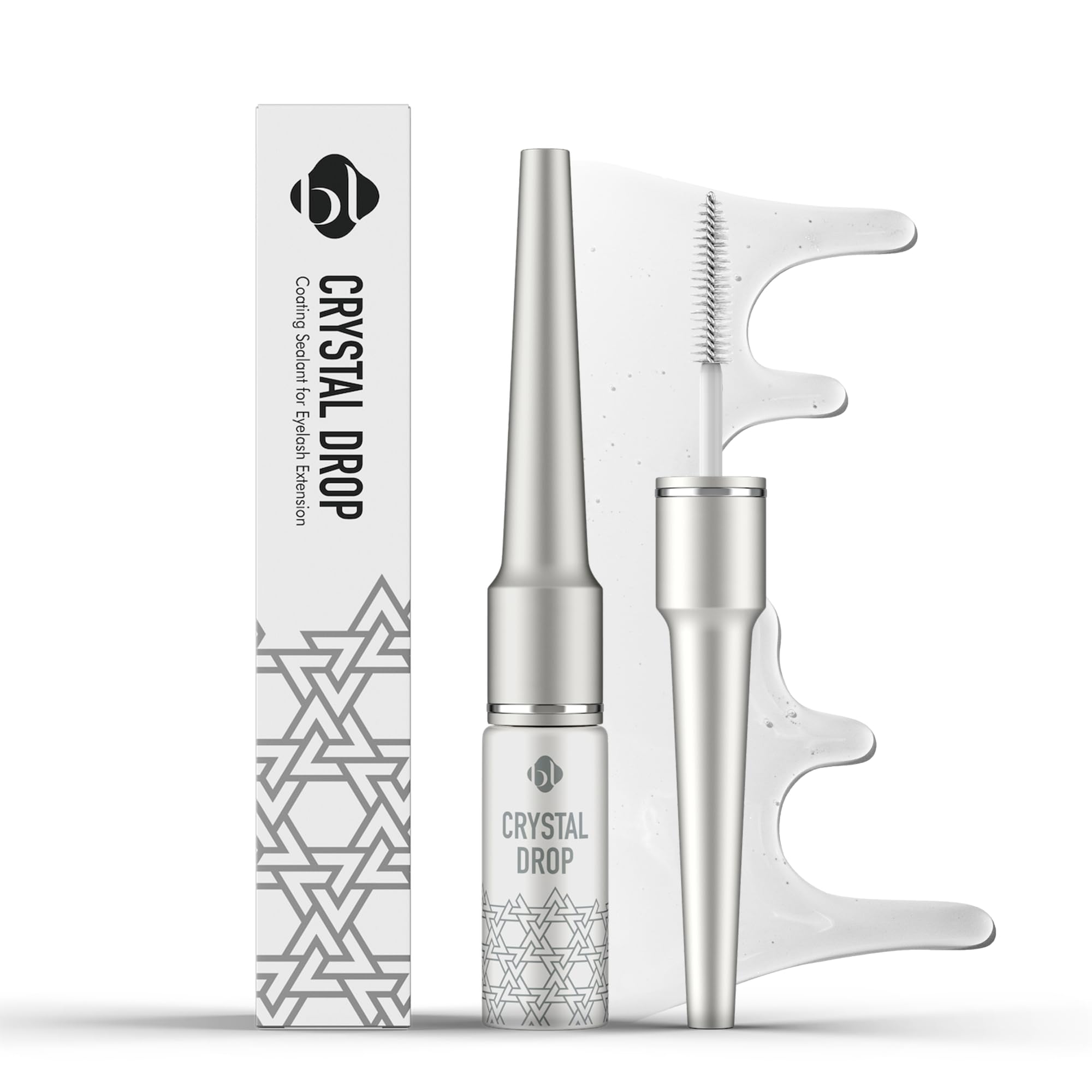 BL Lashes Crystal Drop Sealant en botella, sellador impermeable para mayor retención.