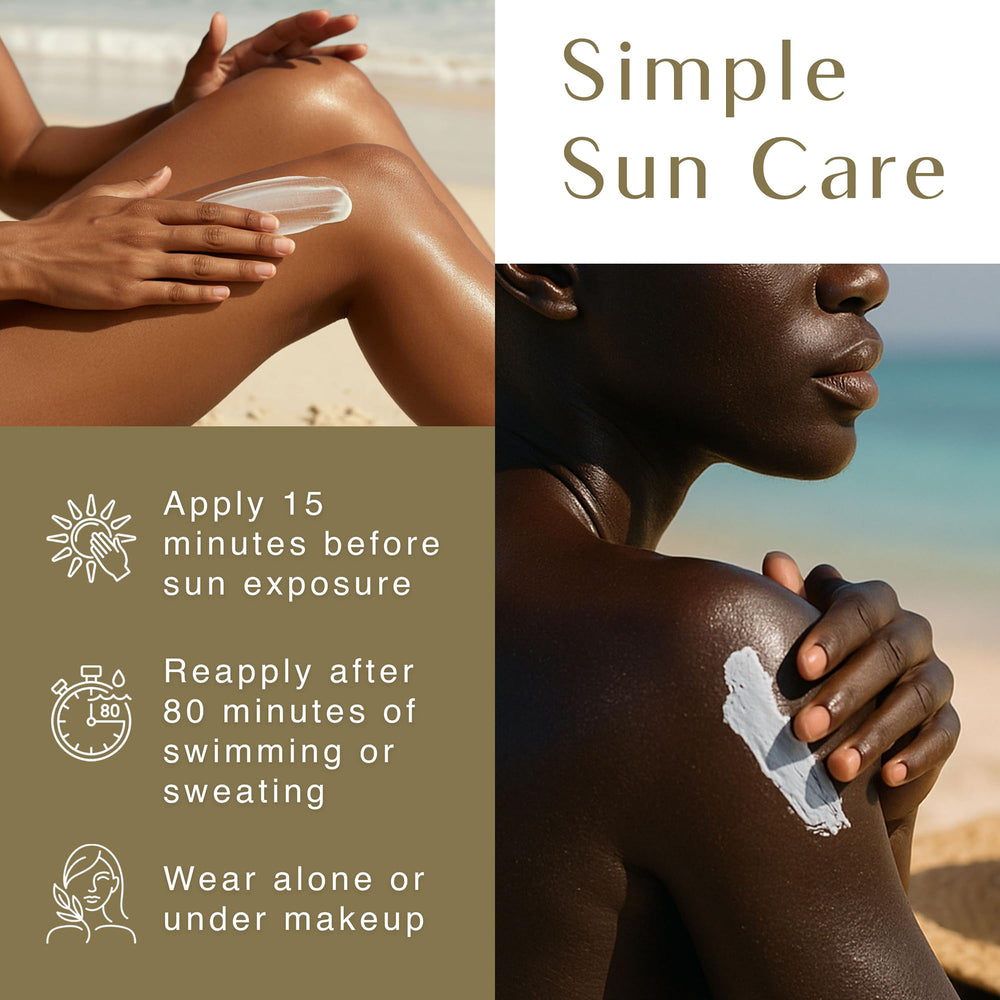 Hydratation durable et soin quotidien avec BLACK GIRL SUNSCREEN, peau nourrie.