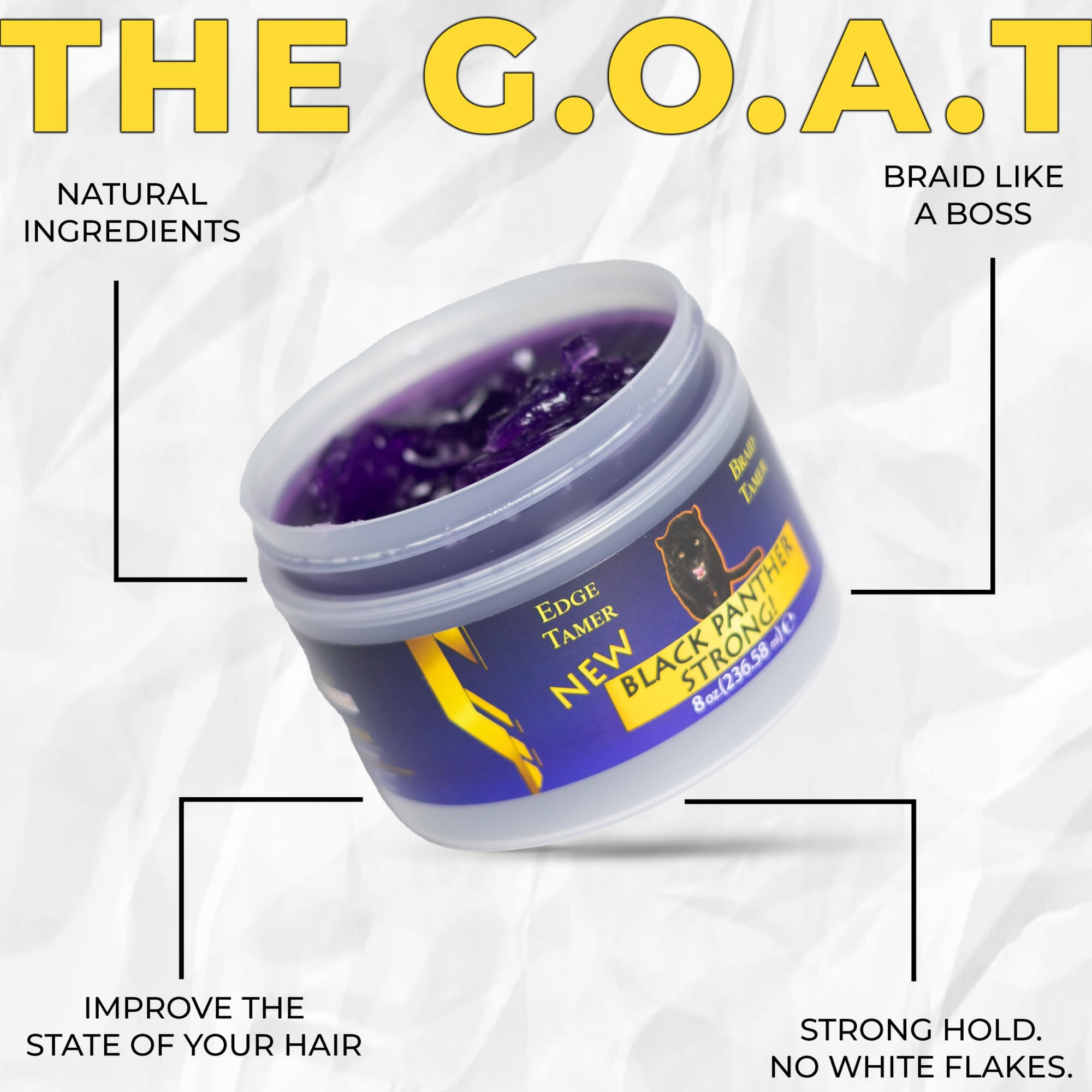 Black Panther Strong Diamond Edges edge control offers salon-grade results at home.