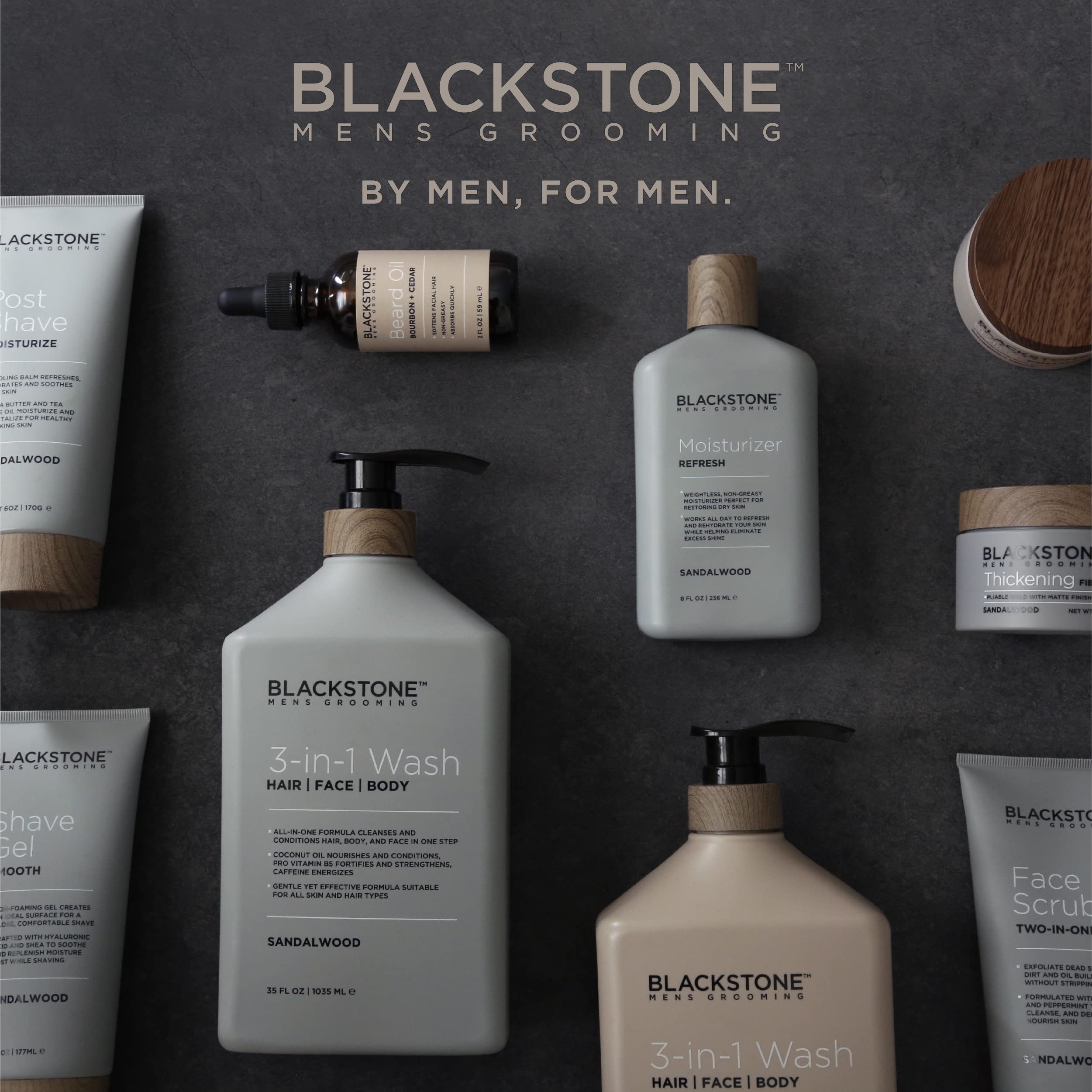 Made in USA, cruelty-free, paraben-free branding for responsible grooming.