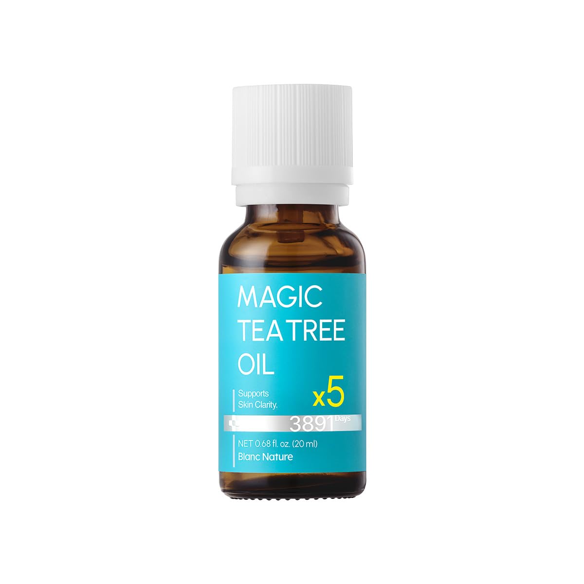 BLANC NATURE Cuidado puntual de Árbol del Té en frasco compacto para uso diario.