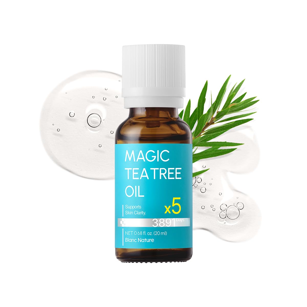 BLANC NATURE Pack compacto para viaje con aceite de Árbol del Té.