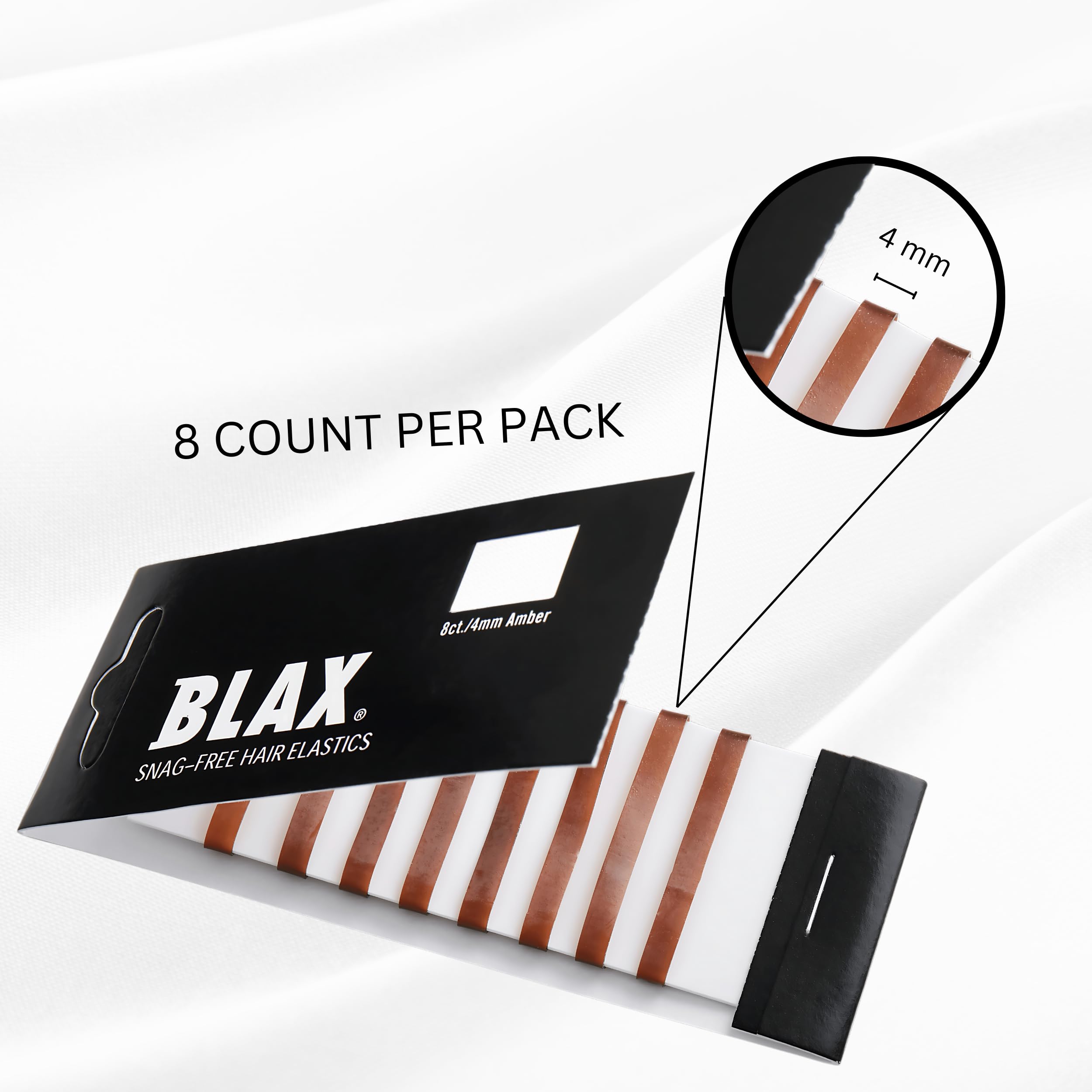 Blax elástico para pelo marrón resistente y de buena sujeción.