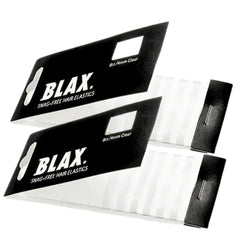 Blax elásticos transparentes de 4 mm, 8 piezas, sin enganches para un aspecto natural.