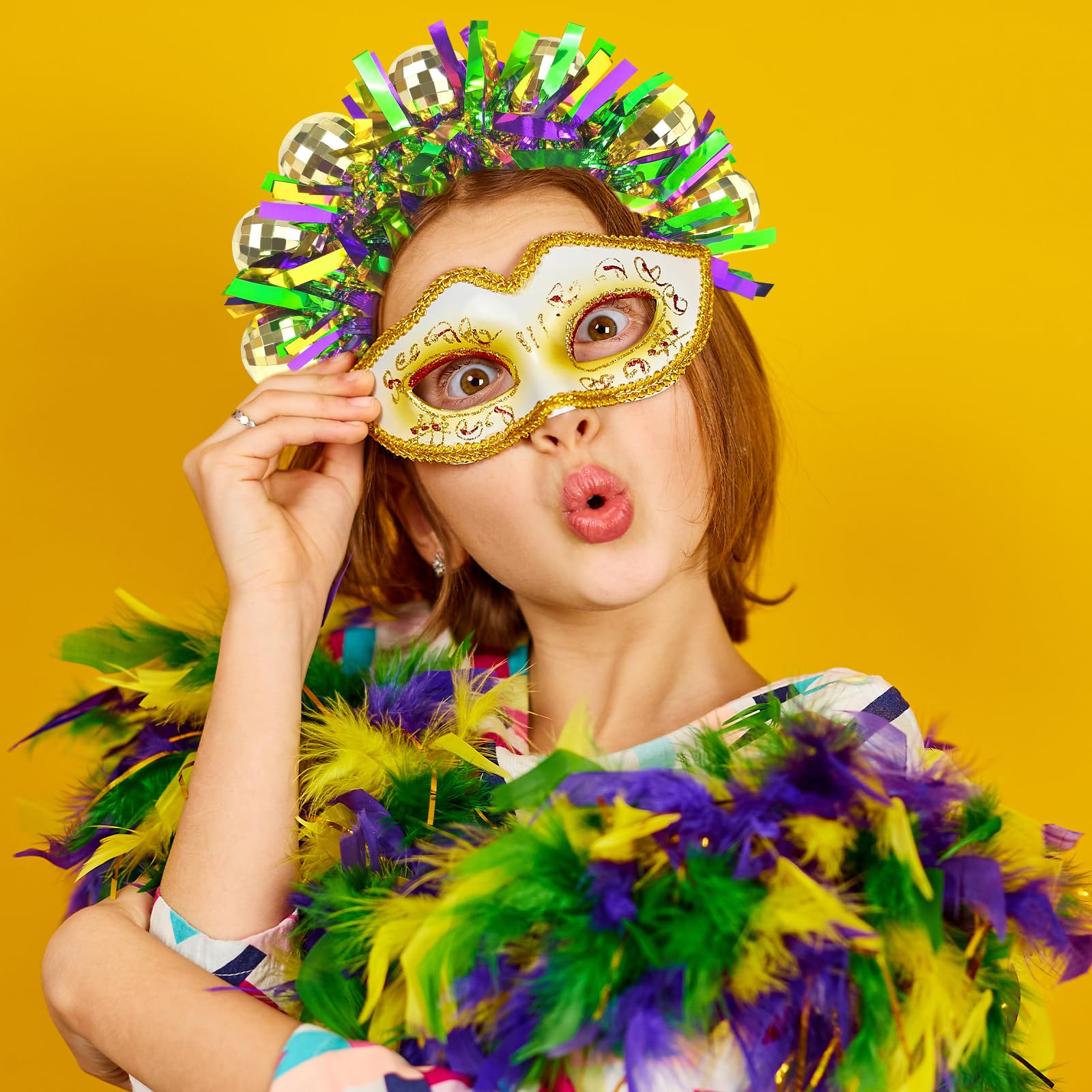 BleSky diadema diseño elegante, accesorio perfecto para mascaradas y fiestas