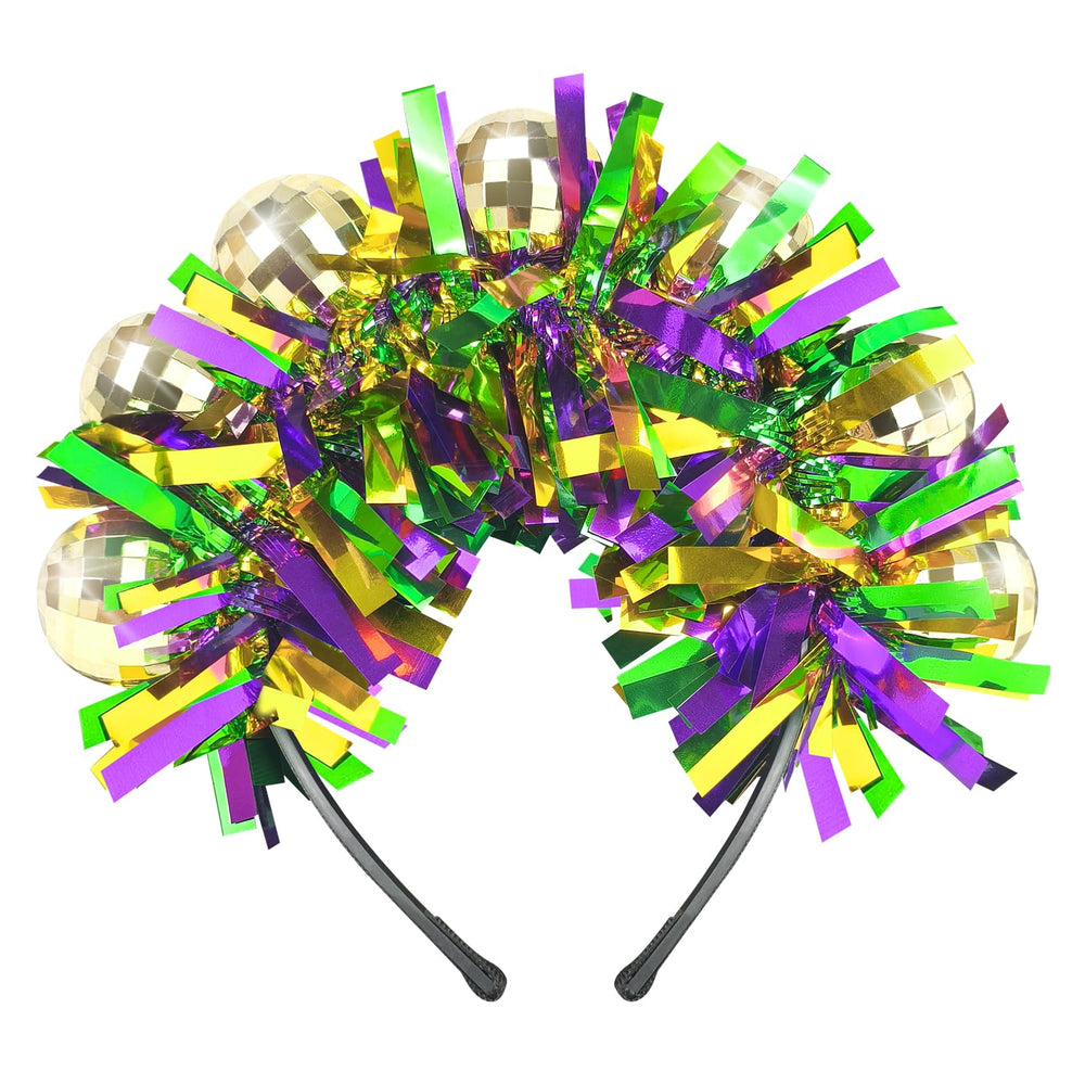 BleSky diadema mardi gras para mujeres, toque festivo y elegante para fiestas