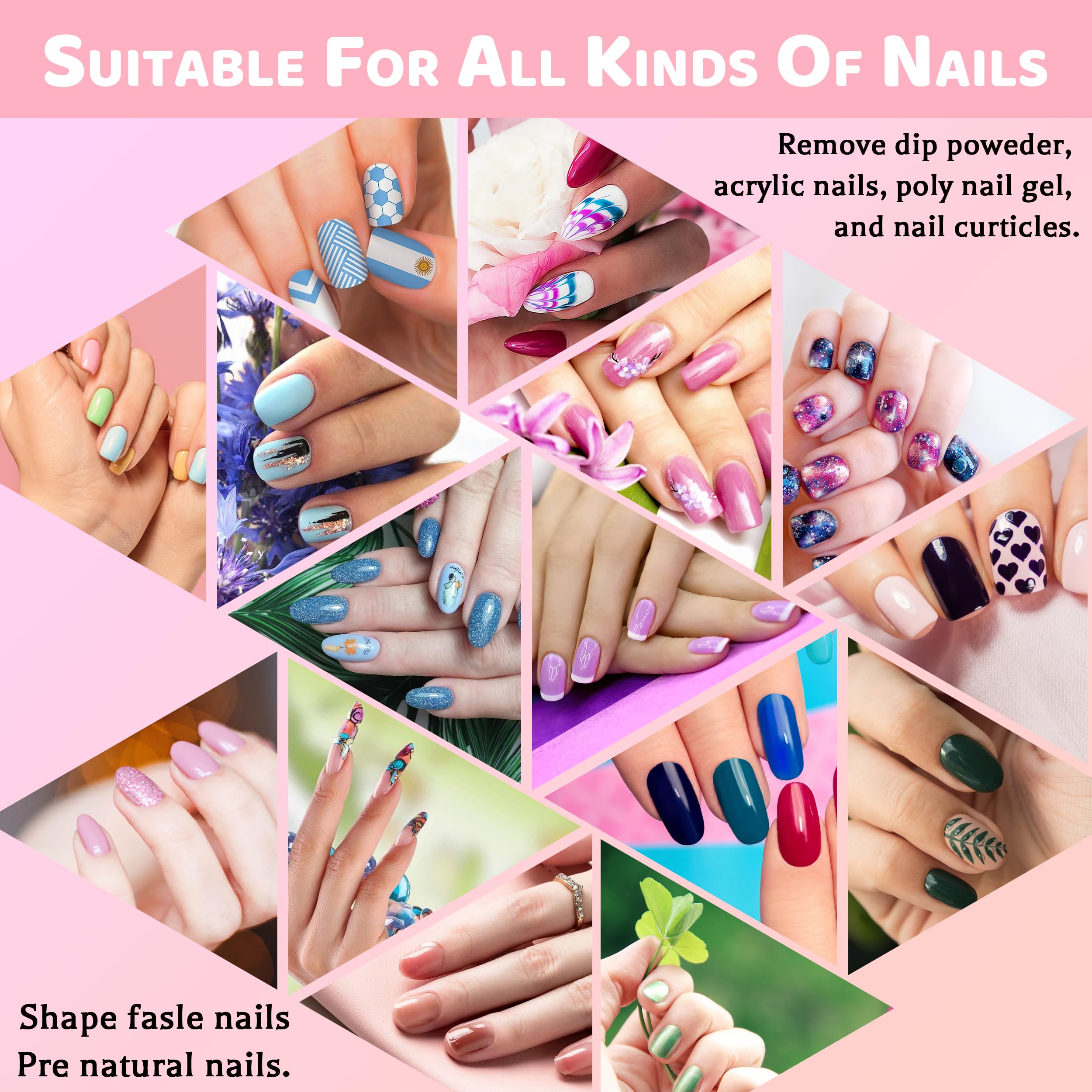 Lima de uñas BLESWIN Ergonómica, segura y cómoda para manicura y pedicura.