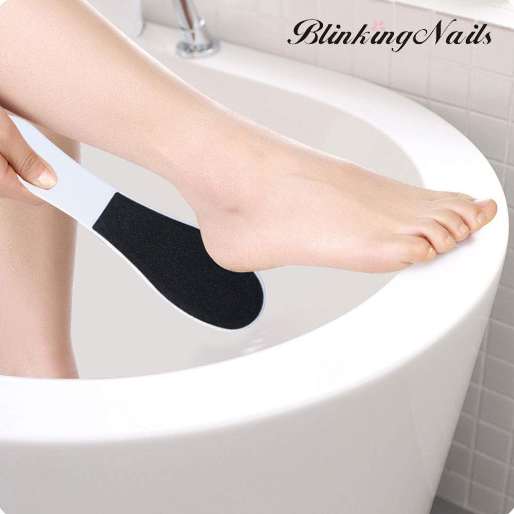 Paquete BlinkingNails de 5 limas para pies, listas para uso inmediato.