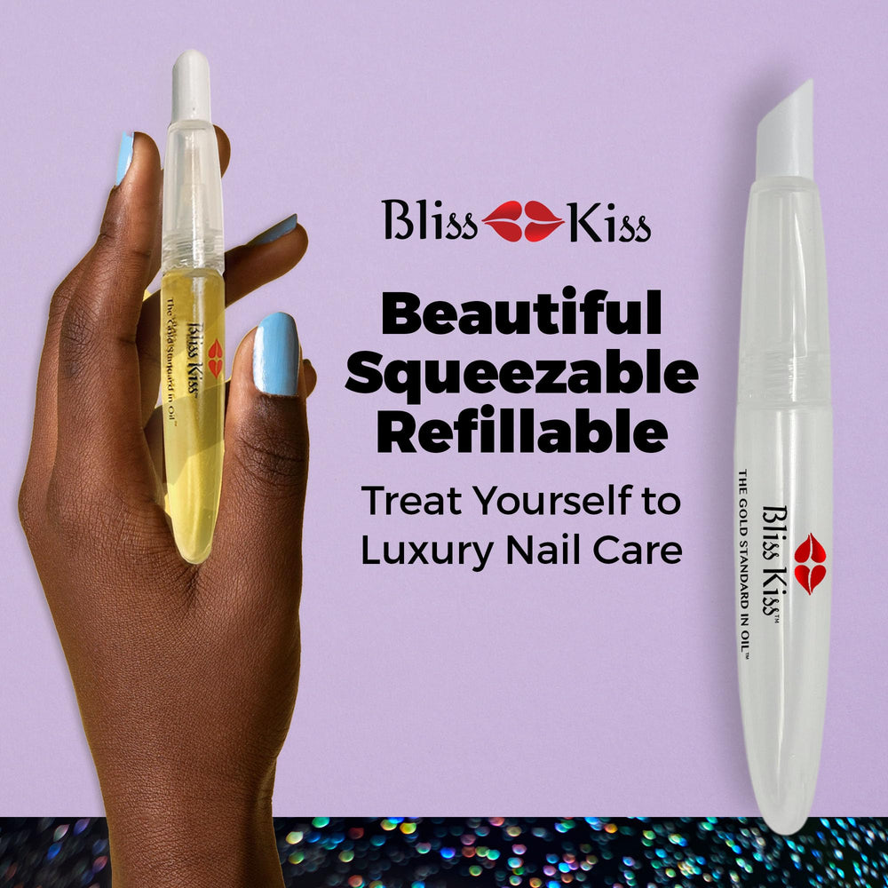 Fine brush on Bliss Kiss pen for precise nail care