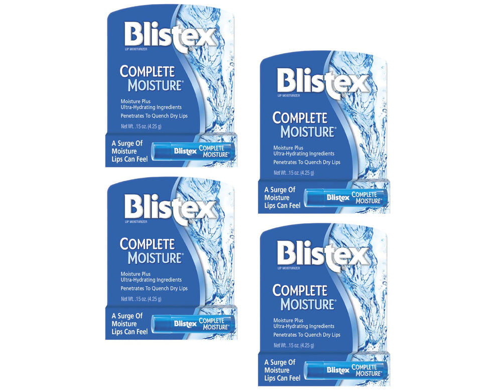 Blistex Complete Moisture bálsamo labial formato portátil para retoques en cualquier lugar.