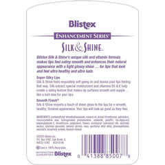 Aplicación suave de Blistex Silk & Shine para brillo ligero.