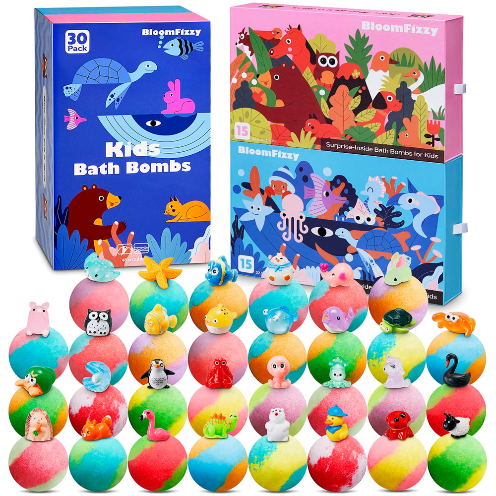 BloomFizzy: cajas diseñadas Tierra, experiencia divertida con figuras sorpresa.