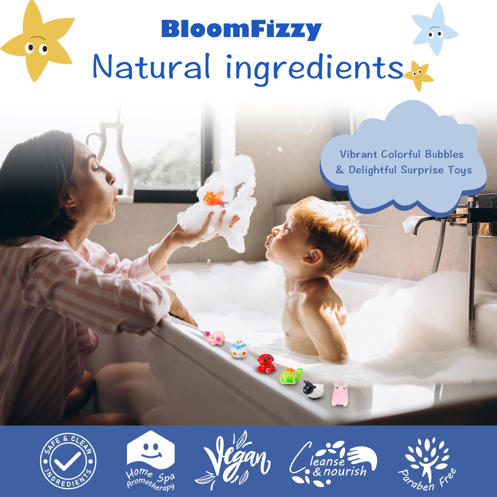 Regalo BloomFizzy para niños, ideal para cumpleaños.