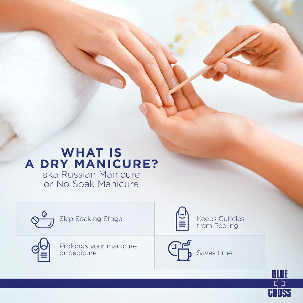 Blue Cross lanolina nutre cutículas y uñas para mayor flexibilidad y reparación suave.