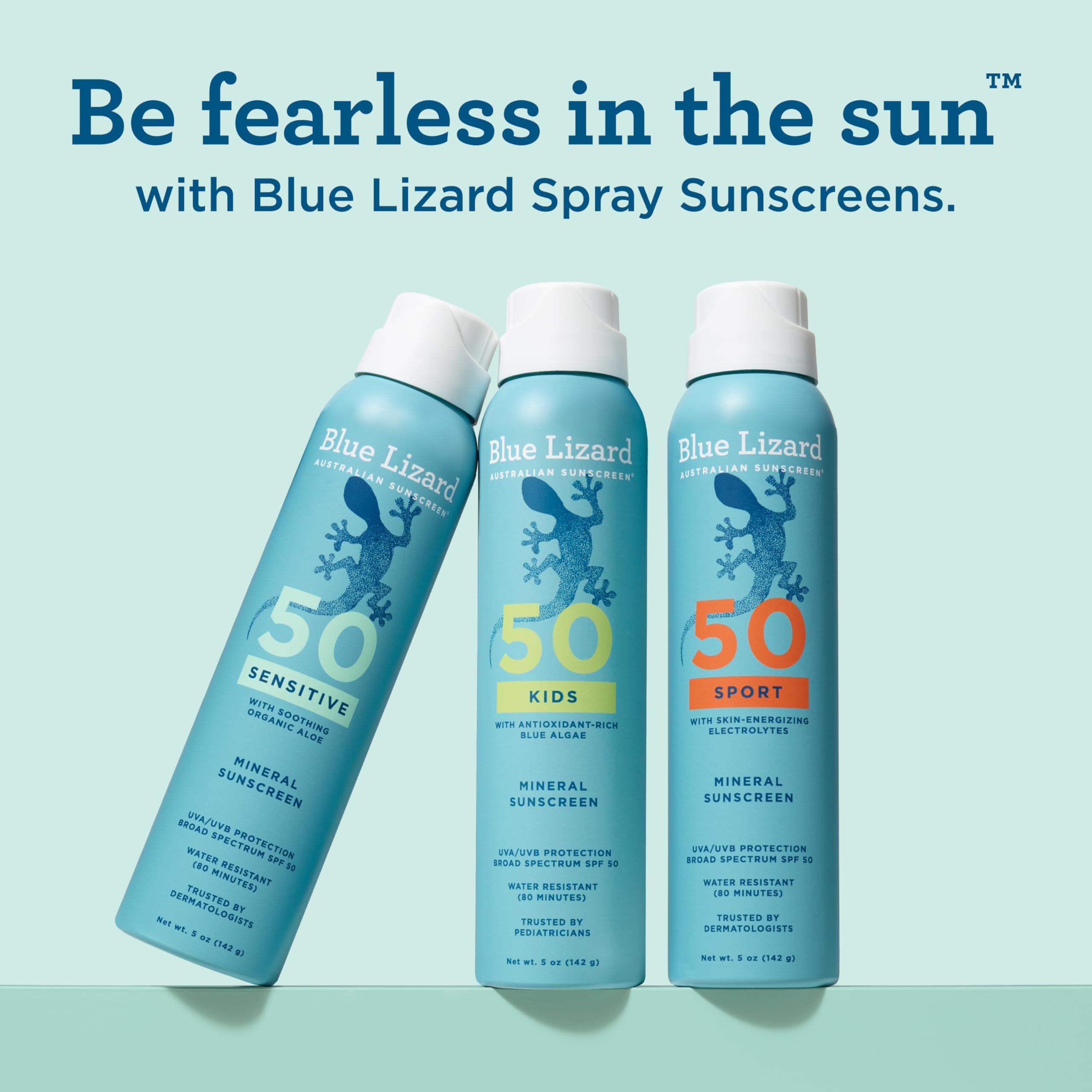 Blue Lizard, dermatólogos confían en esta protección solar.
