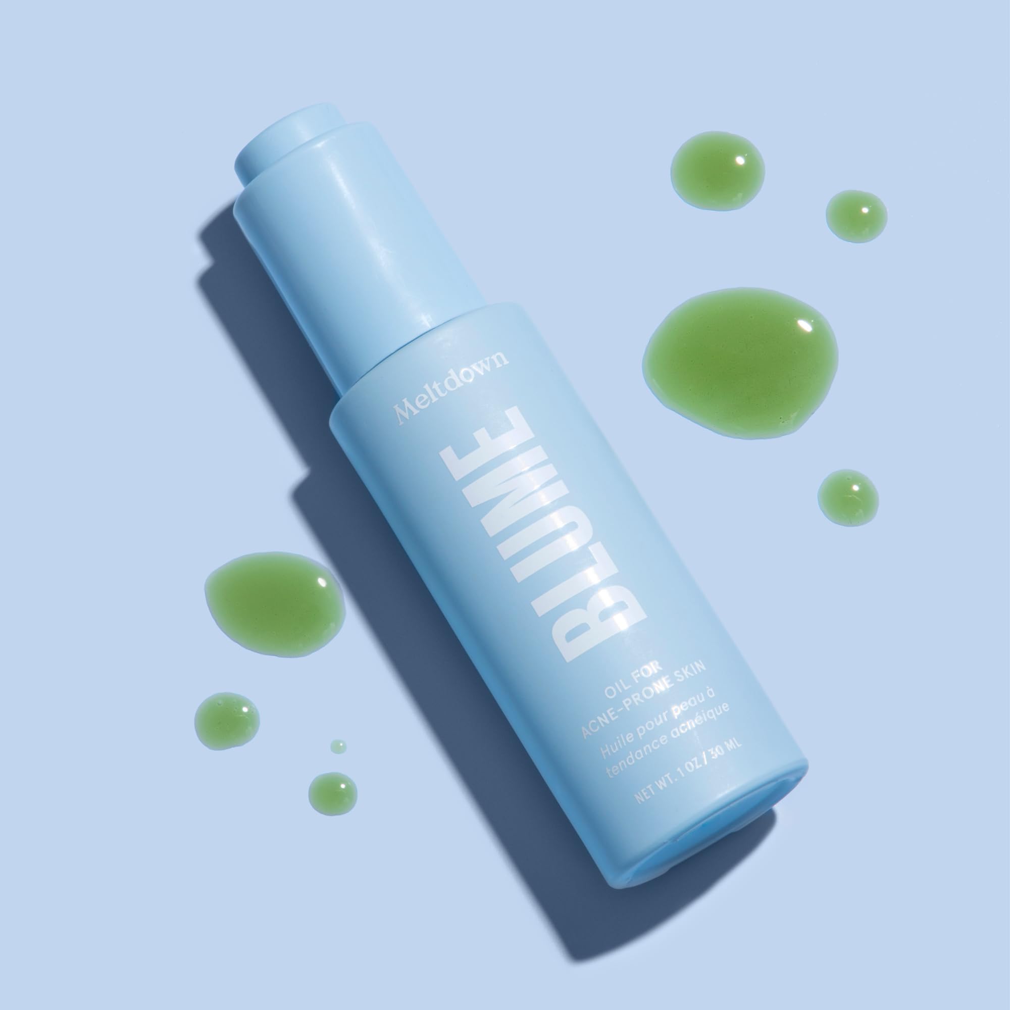 Blume Meltdown: uso nocturno suave para piel propensa a brotes.