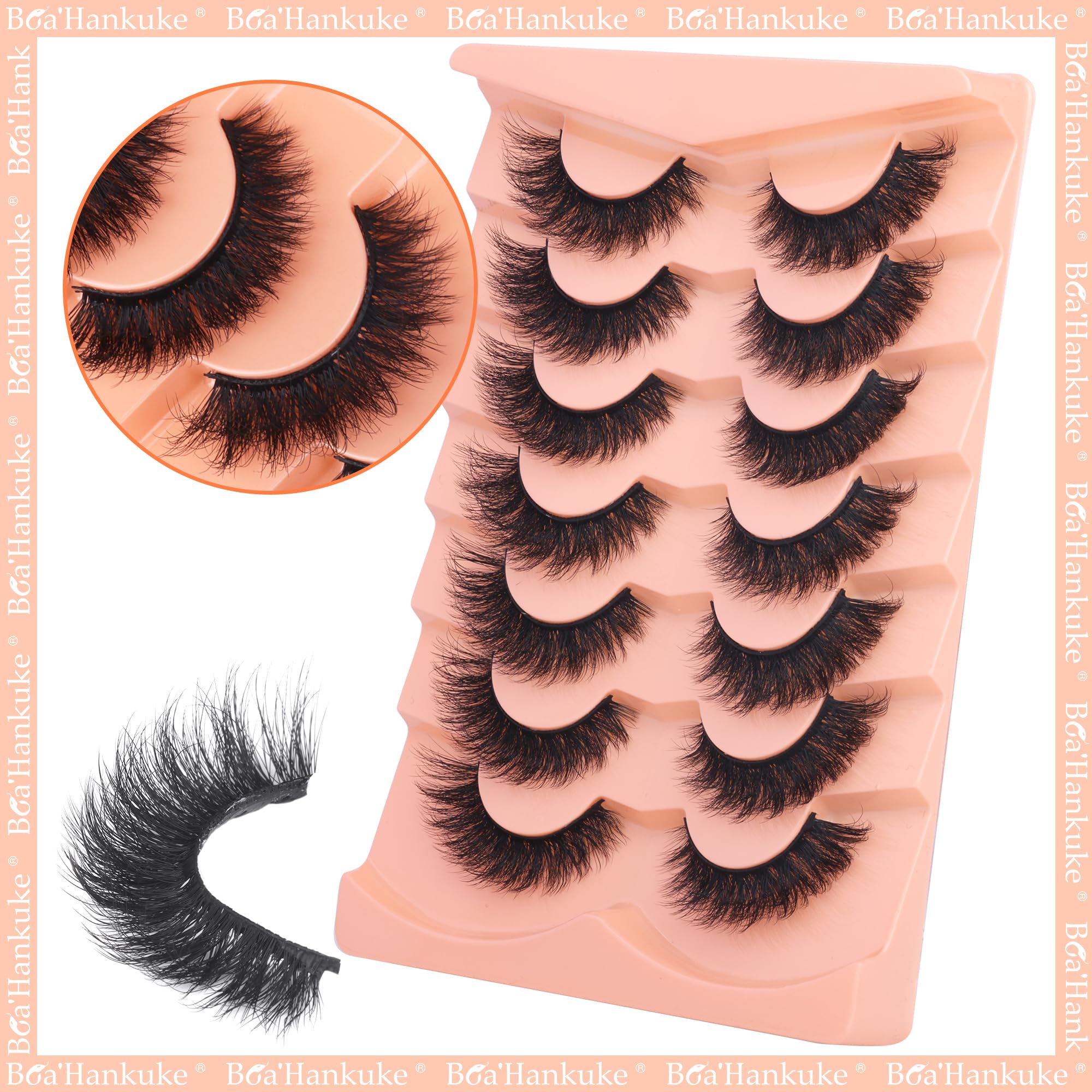 Boahankuke pestanas Cat Eye look dramatic para exterior