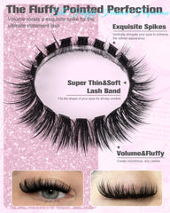 Boahankuke pestanas clusters volumen d-curl para look dramatico.