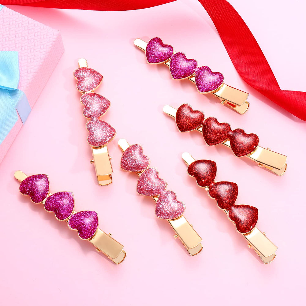 Pinza de pelo Boderier con corazón fucsia para un toque romántico.