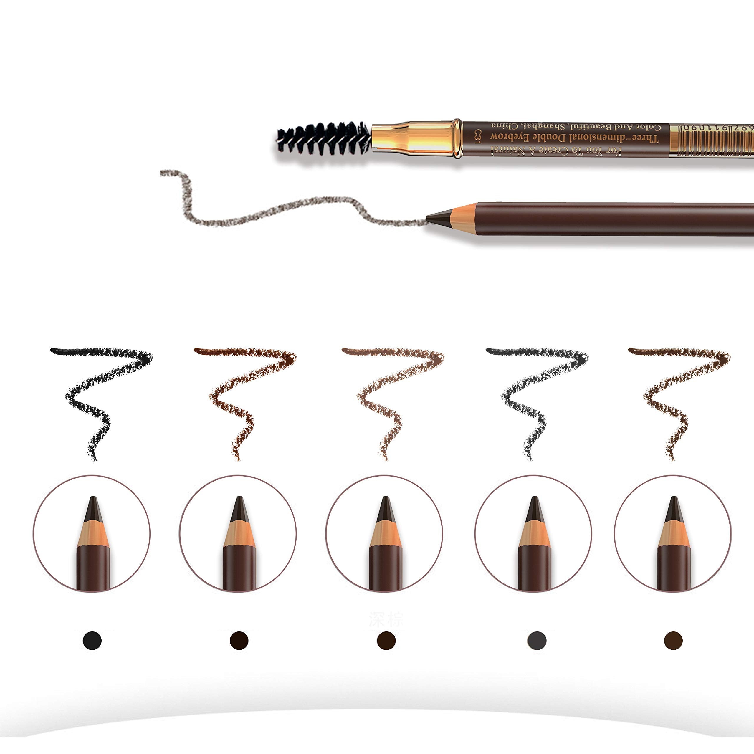 Bodermincer lápiz cejas, variedad de tonos para distintos cabellos.