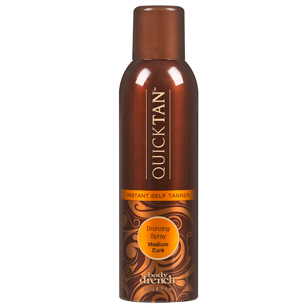 Body Drench QuickTan botella bronceado instantáneo para color natural y duradero.
