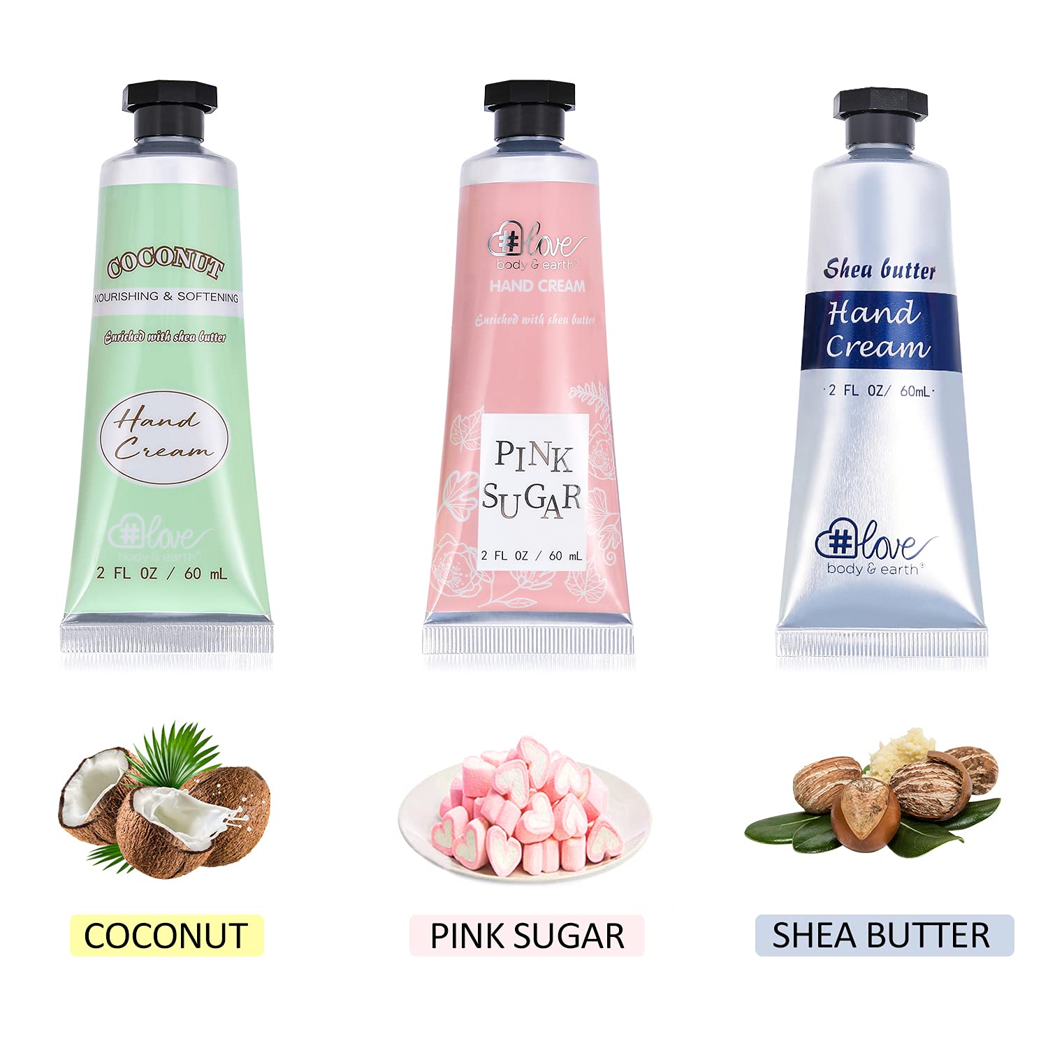 Body & Earth # Love: crema manos manteca de karité, nutrición para manos ásperas.