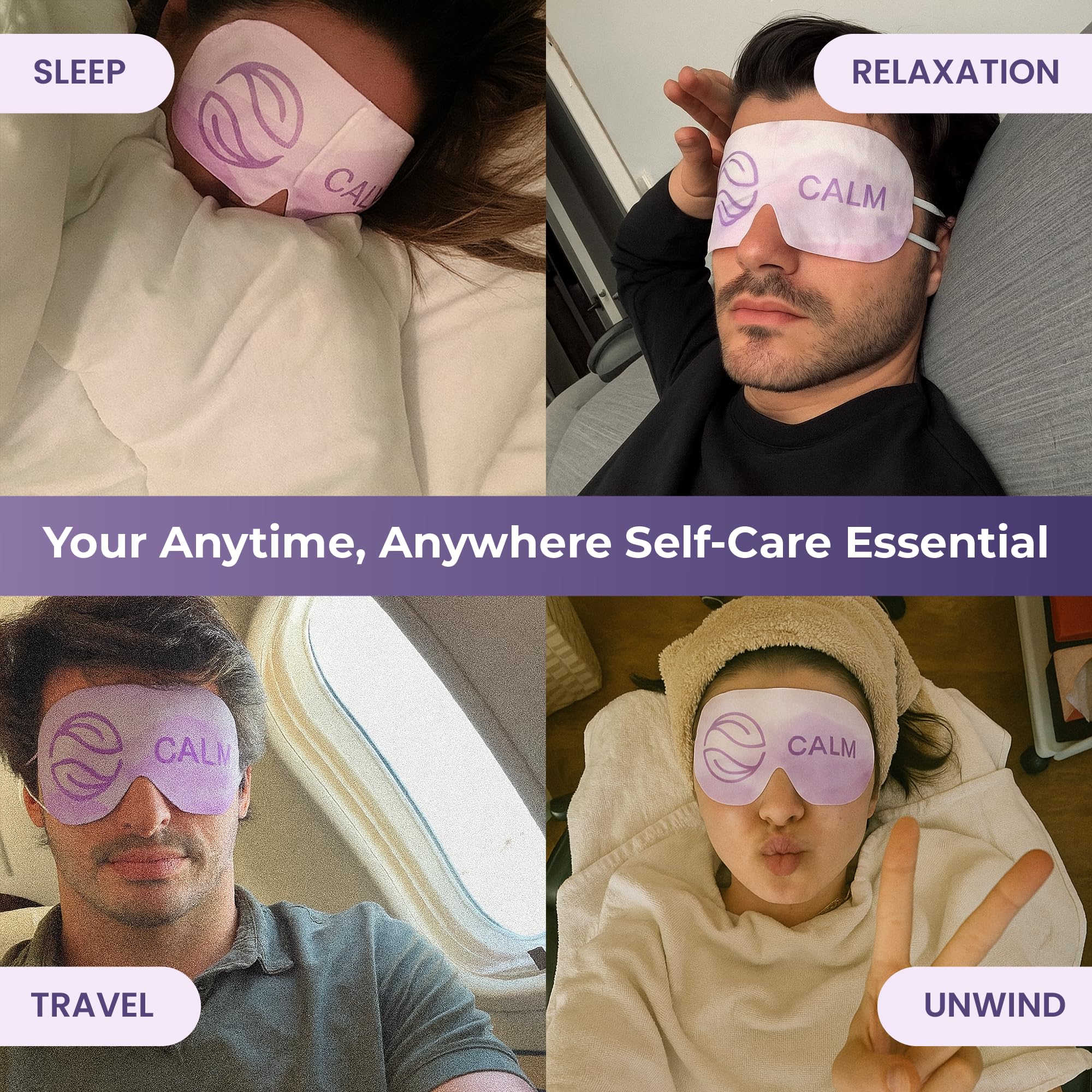 Body Restore antifaz termico ojos jazmin descanso reconfortante para noches y viajes
