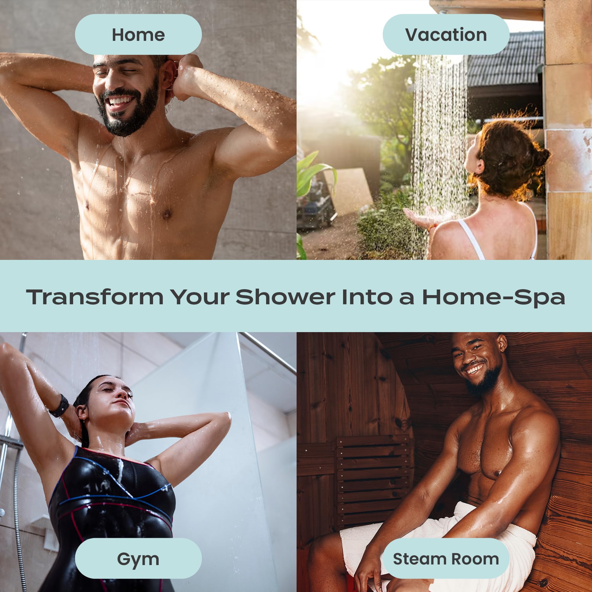 Body Restore aroma de eucalipto, nota fresca para duchas revitalizantes.