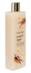 Bodycology Toasted Sugar, textura cremosa ideal para espuma suave.