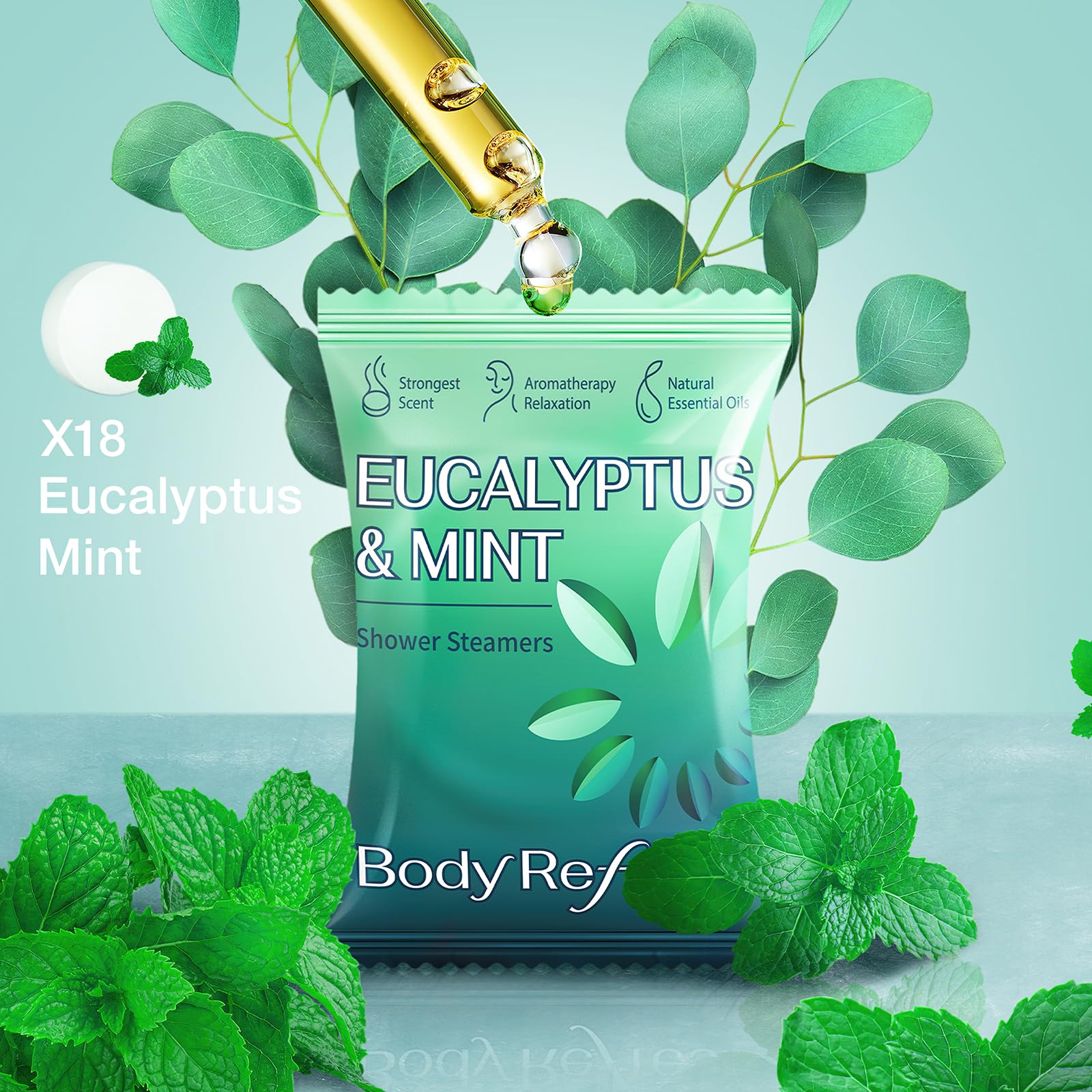 BodyRefresh aroma duradero que perfuma la ducha y relaja.