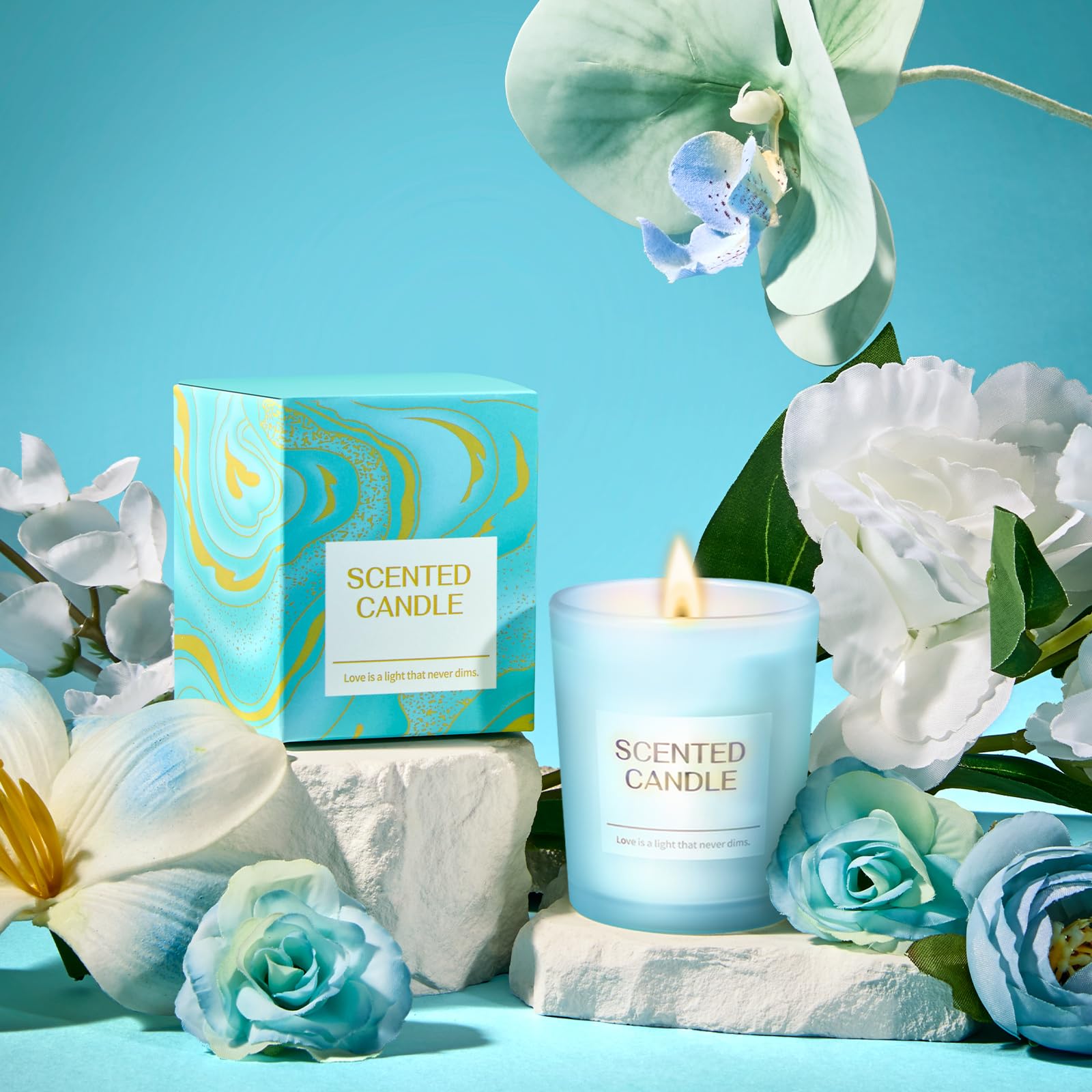 BodyRefresh vela de aromaterapia de jazmín, ideal para relajarse tras la jornada.