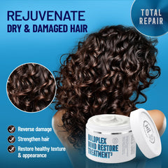 Aplicación en manos para distribuir BoldPlex en el cabello