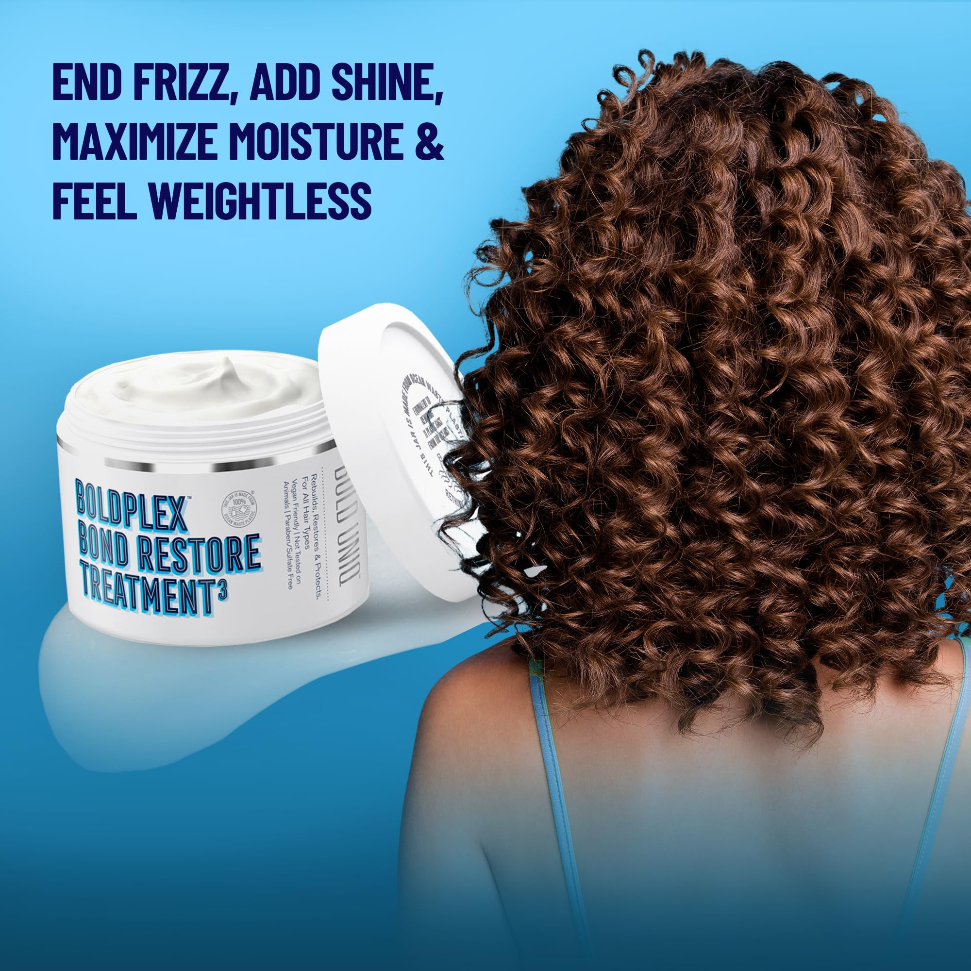 Cabello hidratado y nutrido tras uso de BoldPlex
