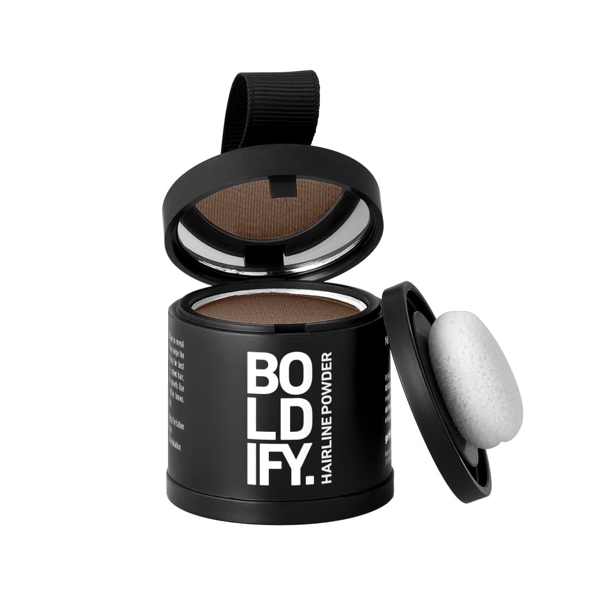 Boldify Polvo línea cabello - Aplicación suave para cobertura de canas natural