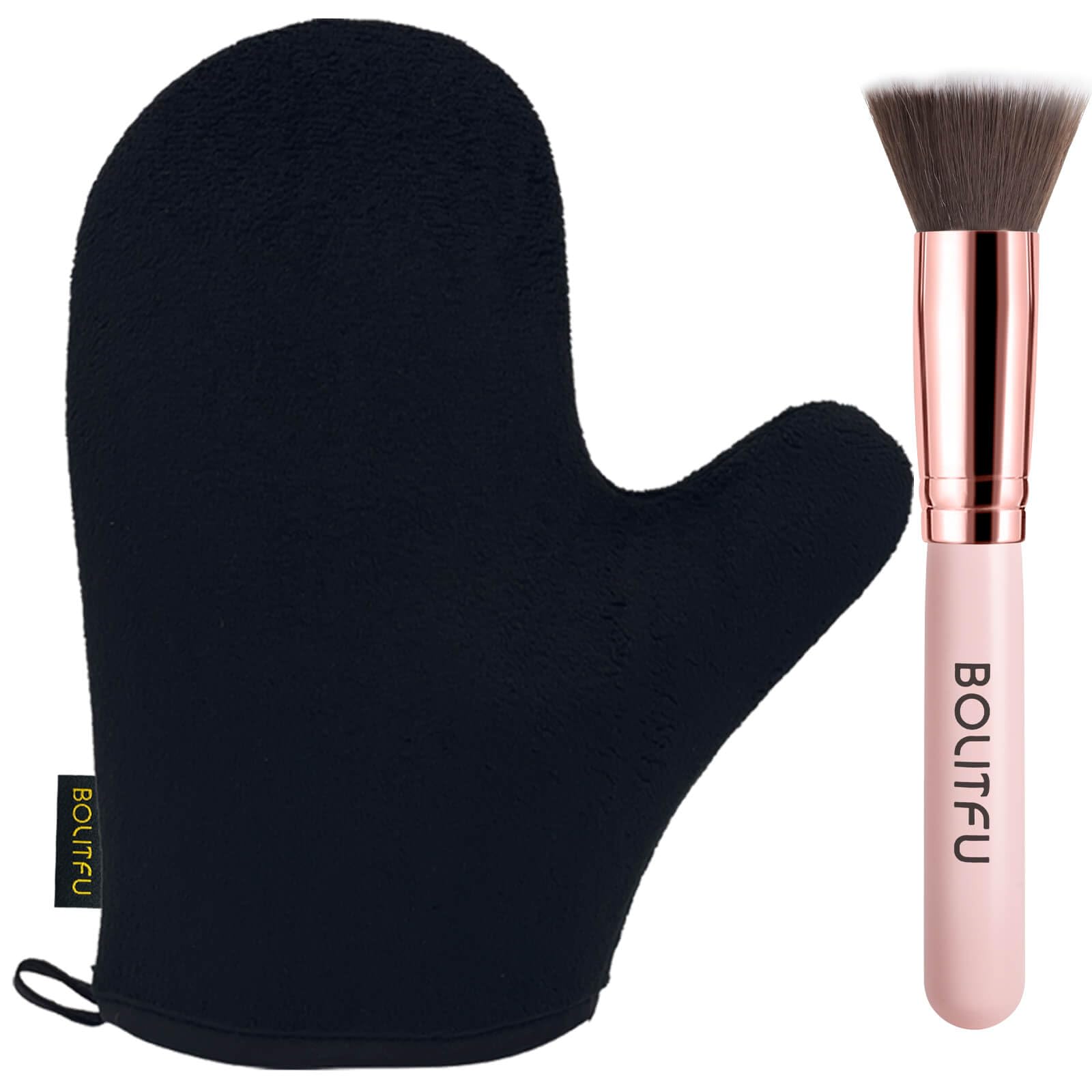 BOLITFU mitón bronceador, aplicación suave en rostro
