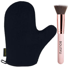 BOLITFU mitón bronceador, aplicación suave en rostro