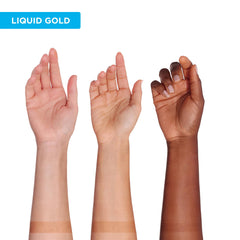 Bondi Sands Liquid Gold aplicación en cuerpo para un bronceado natural y uniforme.