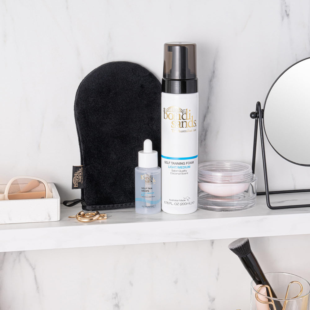 Bondi Sands Self Tan Drops, uso corporal para realzar color natural de la piel.