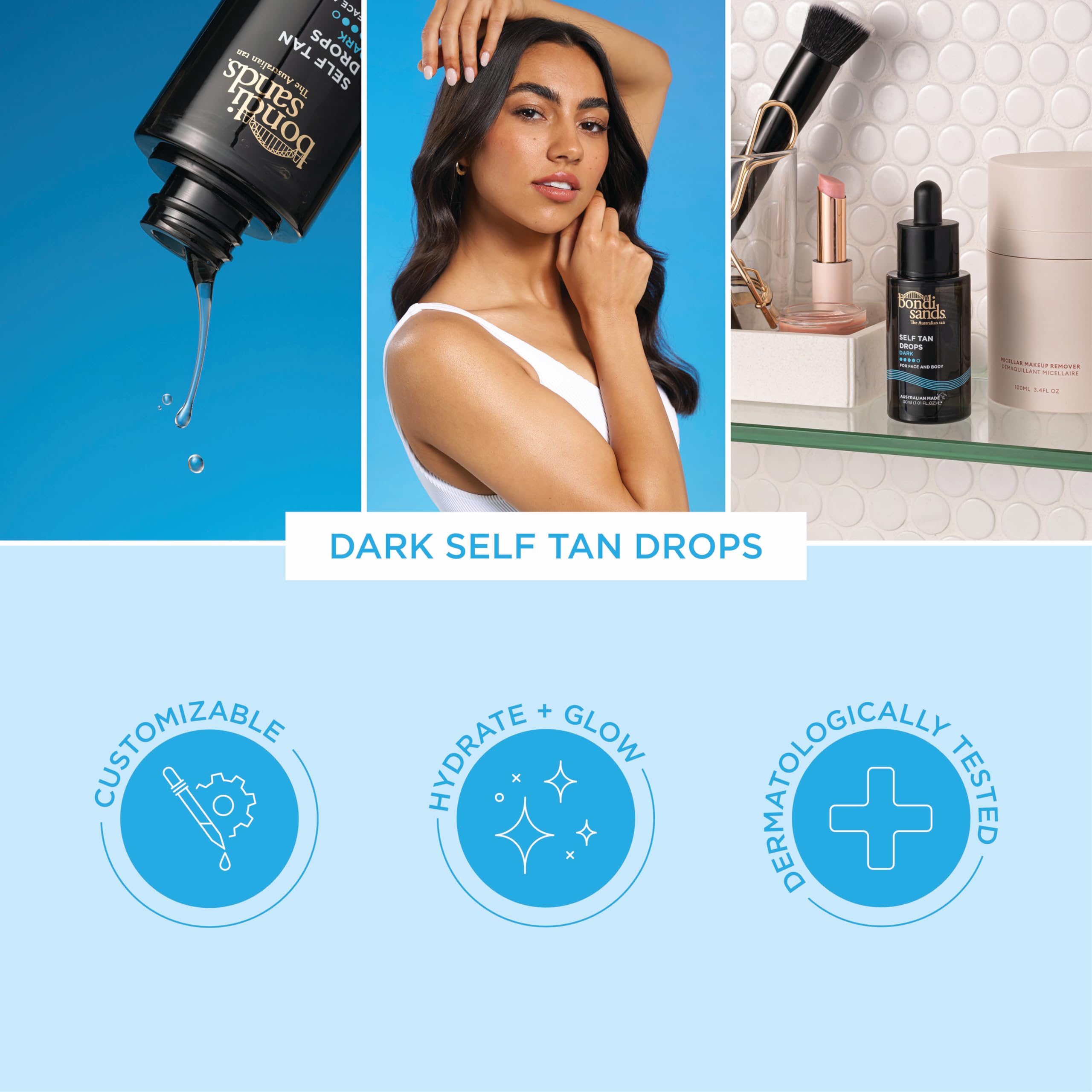 Bondi Sands Textura Ligera Bronceado, sensación no grasa al aplicar.