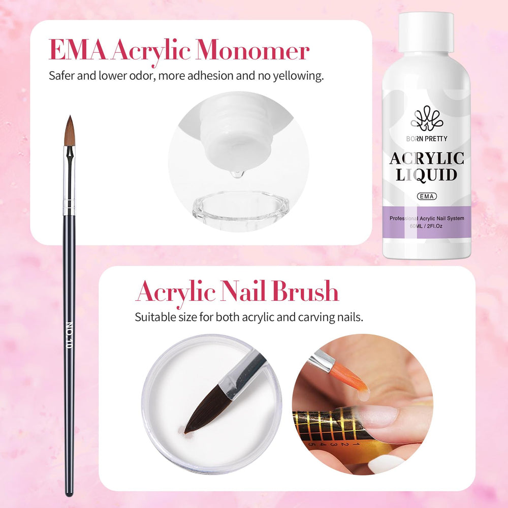 Born Pretty acrylic nail kit nail-forms for precise shape control
